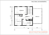 Проект дома в классическом стиле Классик 100 с мансардой :: План 2 этажа