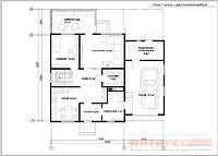 Проект дома в классическом стиле с мансардой Классик 160 с мансардой :: План 1 этажа
