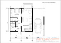 Проект дома Хай тек 100 :: План 1 этажа