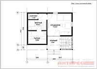 Проект современного дома Хай тек 44 :: План 1 этажа
