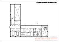 Проект коттеджа хай тек Хайтек 900 :: План цокольного этажа